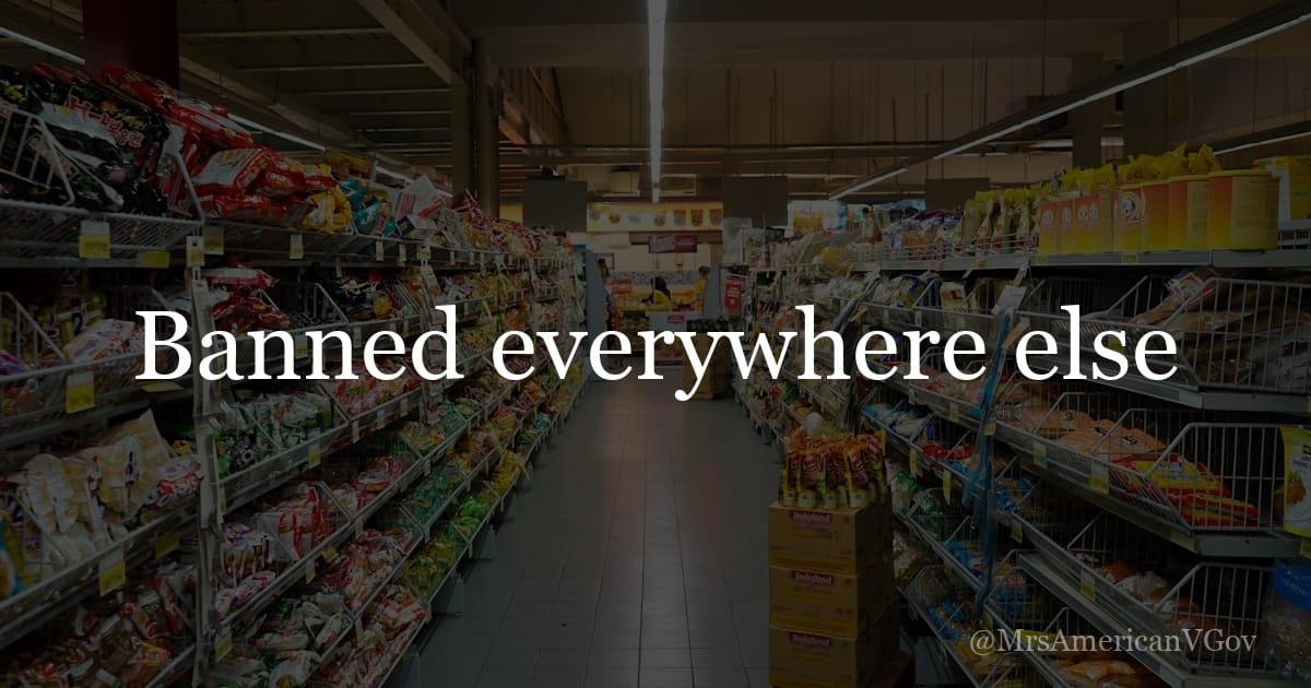MrsAmericanVGov's tweet image. We're the only country that allows certain food dyes banned everywhere else.

Not because they're safer here. 

Because corporations lobbied harder. 

Your kids' cereal has chemicals Europe won't touch.   

Does that make you angry enough to change what you buy?