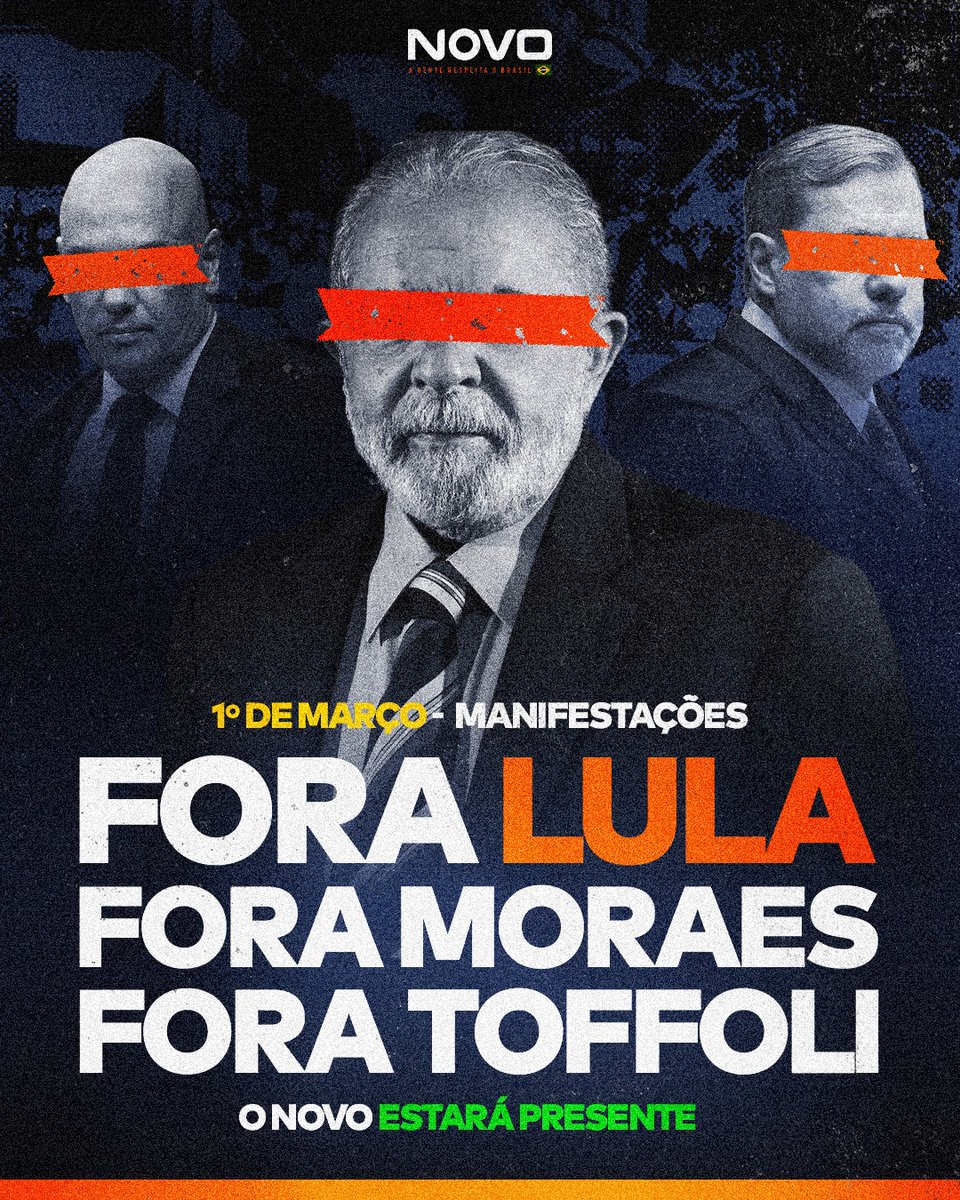 Contra os abusos de poder e a corrupção.

Você também vai?