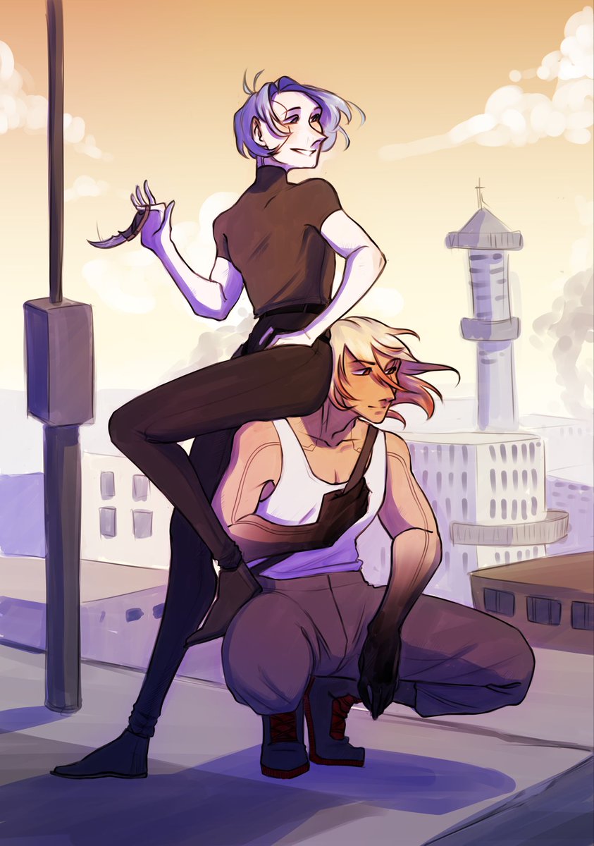 Chirp33550336's tweet photo. Cyberpunk AU, Phainon and Mydei are mercenaries in Night City, and it’s A/B/O

It’s rare to see an omega as a merc, but Phainon’s one of the best, because Mydei’s always got his back.

#myphai #phainon #omegaphainon https://t.co/5qKJu3HTS8