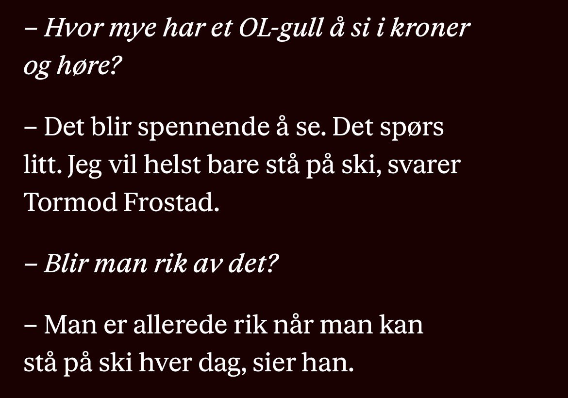 MsamderM's tweet photo. Vanskelig å ikke like Tormod https://t.co/psjvvfvaf3