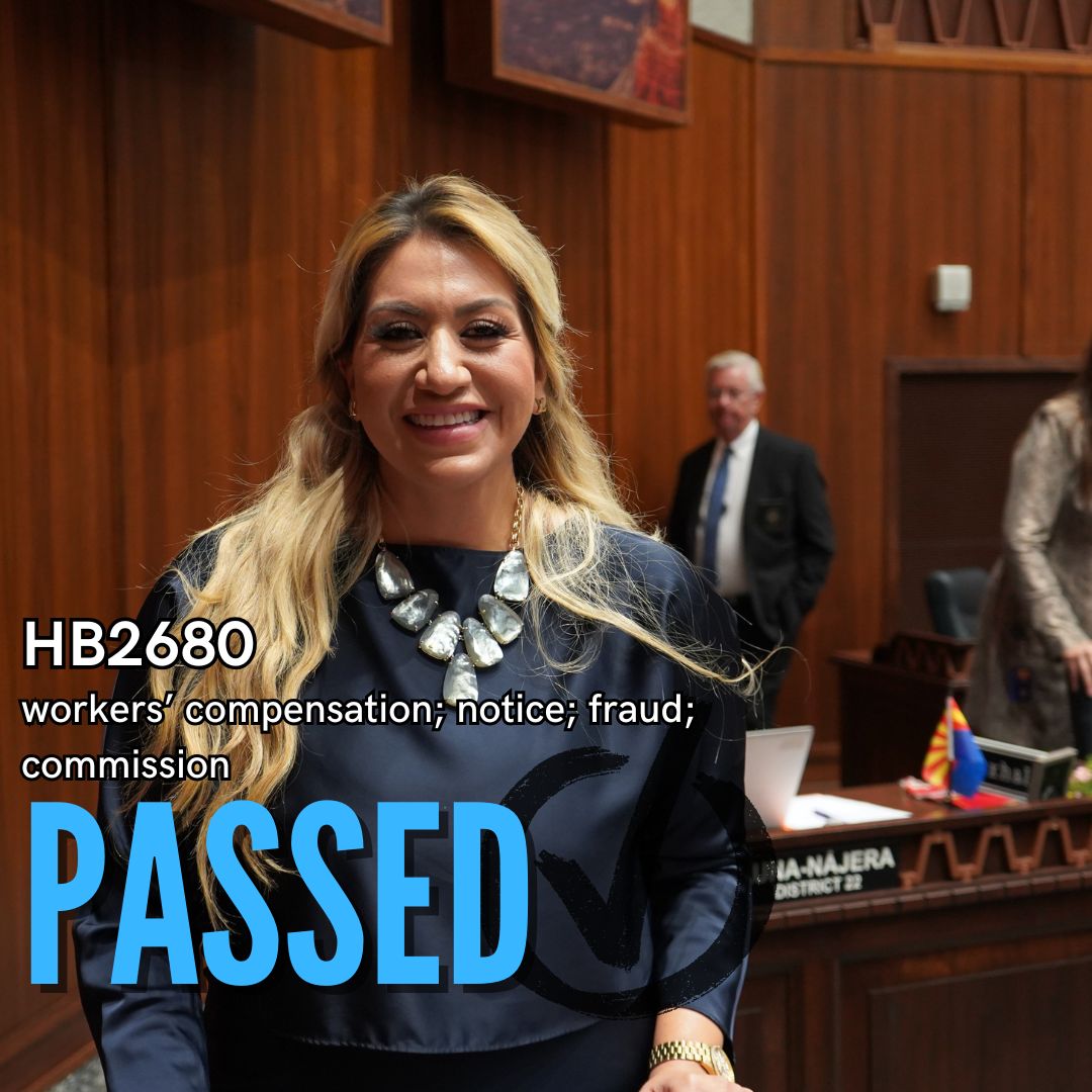 AZHouseDems's tweet image. Congratulations Rep. Alma Hernandez! Her bill, HB2680 fights against premium fraud and passed Commerce Committee this afternoon. #azleg