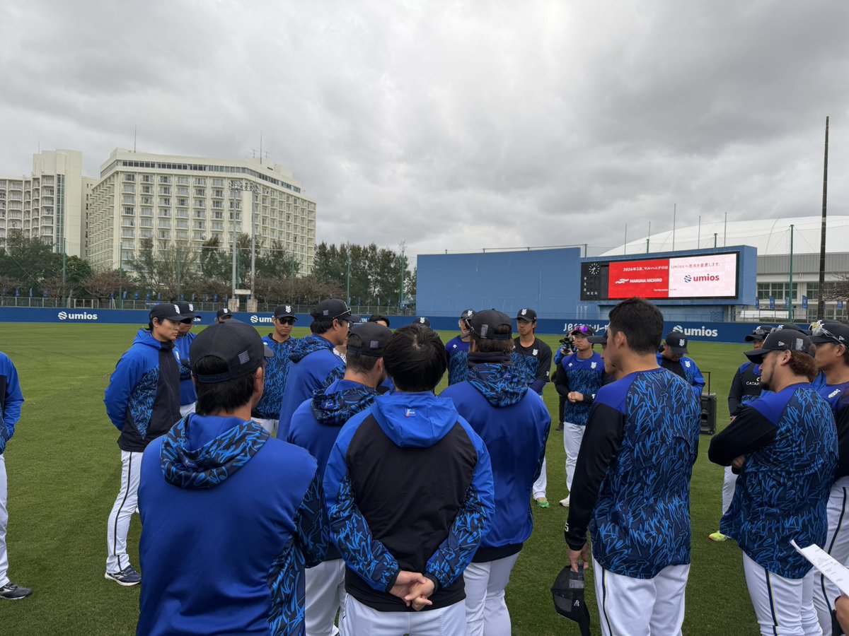 本日は #東京ヤクルトスワローズ との練習試合🔥 強い風にも負けず