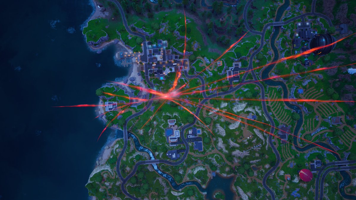 Fortntie Red Rift #Fortnite BR Event Buildup Tracking! Location: The Sky Stage: 3 The red ...