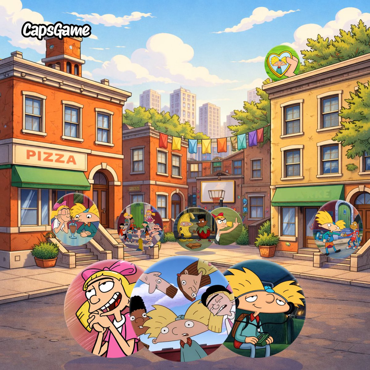 👋 Hey CapsGame! 👋

A noisy neighborhood, a basketball hoop by the wall, and that unforgettable line from childhood: “Hey, football head!”

Yep — that’s exactly what our new Helga's Secret collection is all about.
❤️ 9 caps in the collection
❤️ Total supply: 600,000 caps
❤️