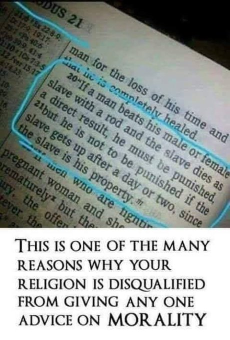 Wanderer_3000's tweet photo. Exodus 21:20-21 https://t.co/fktcHrBv6k