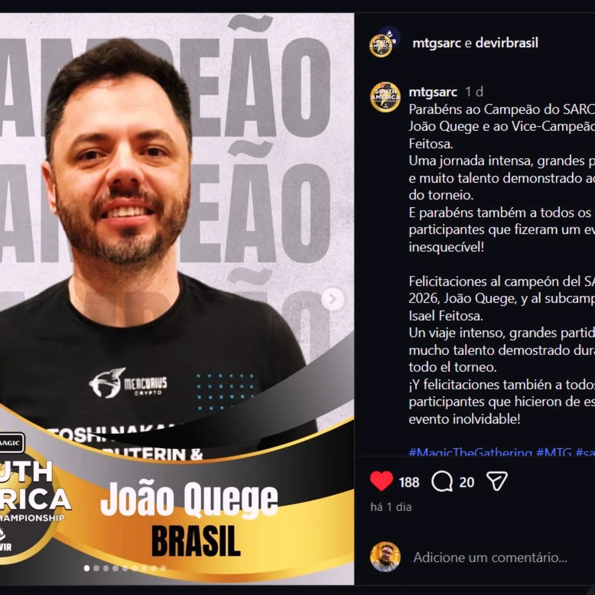 JOAO PAULO QUEGE tweet media