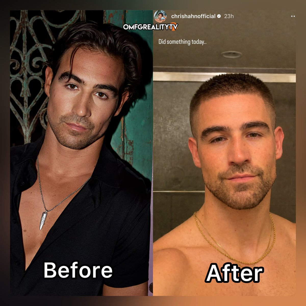 OMFGRealityTV's tweet image. Chris from #PumpRules Season 12 shows off his new look.