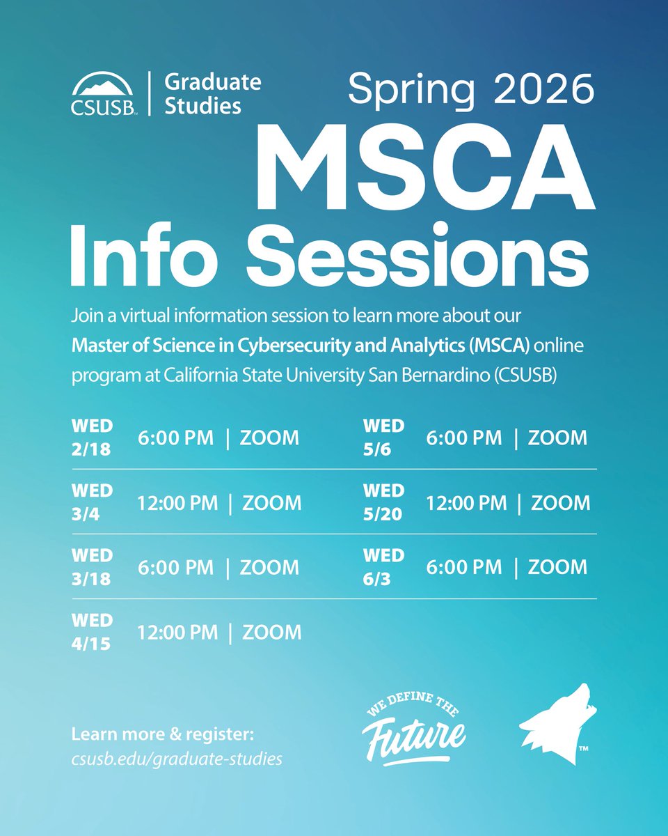 CSUSB Graduate Studies tweet media