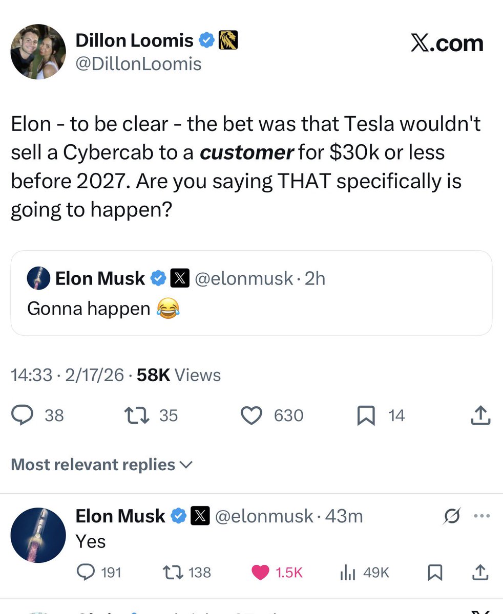Elon Musk may not start fights.  But he will finish them - and he won’t lose.  

A CyberCab will be sold to a customer for $30K or less before 2027.  <a href="/MKBHD/">Marques Brownlee</a> it will be your move then.  We all look forward to it.   🤣🤣🤣