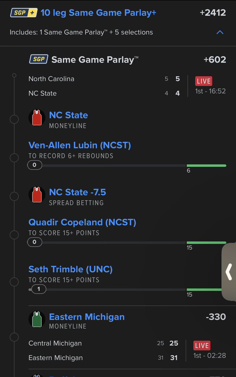 kyndrahvskendra's tweet photo. LIVE BET NCAAB $10 —-> $250 
TAIL RESPONSIBLY 🍀🍀Good Luck🍀🍀
#NCAAB #FanDuel https://t.co/SfVqOVk2IQ