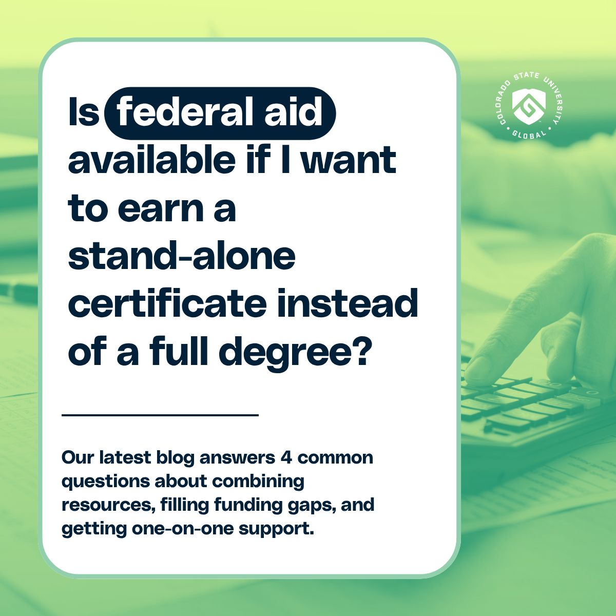 CSU Global tweet media