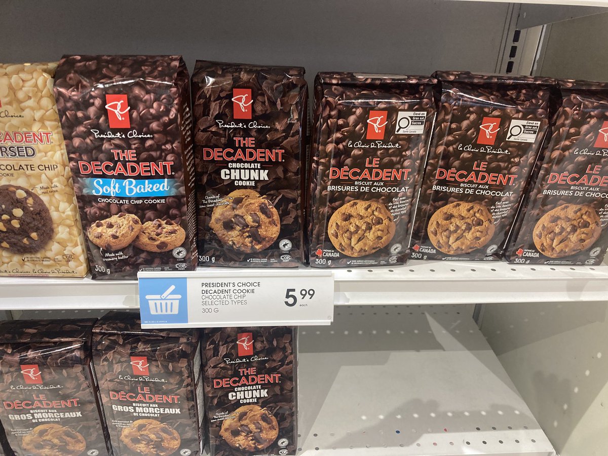<a href="/FoodProfessor/">The Food Professor</a> Let me be clear it’s industry consolidation (think Loblaws etc) via takeovers. Covid provided a window to raise prices. Heck Weston got caught fixing bread prices again.

These Shoppers Drug Mart (Weston acquired) cookies were 1.99 to 2.99 three years ago. Now $6.00 . A 100% ^.