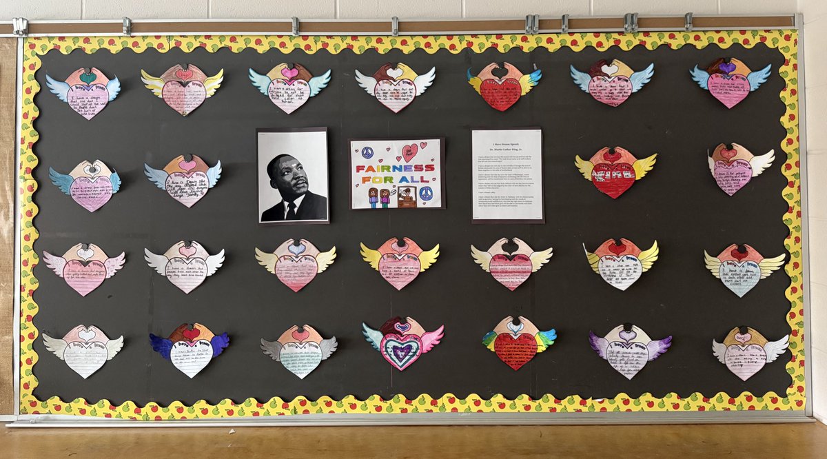 grace_maury's tweet photo. Grade 5/6’s finished their case study on Martin Luther King and concluded that civil rights means fairness for all. Students then wrote their own “dreams” for a more equitable and inclusive world 🌎 https://t.co/BHbzzTslAE