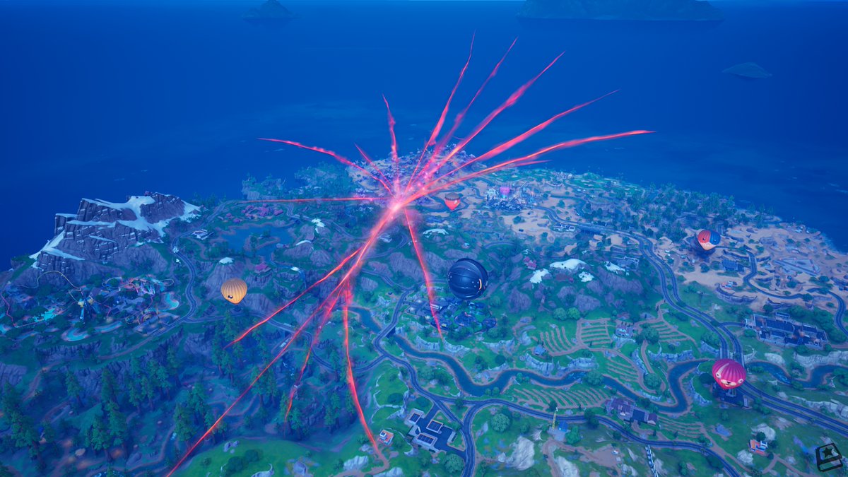 Fortntie Red Rift #Fortnite OG's Red Rift has now expanded in size over the Island in ...