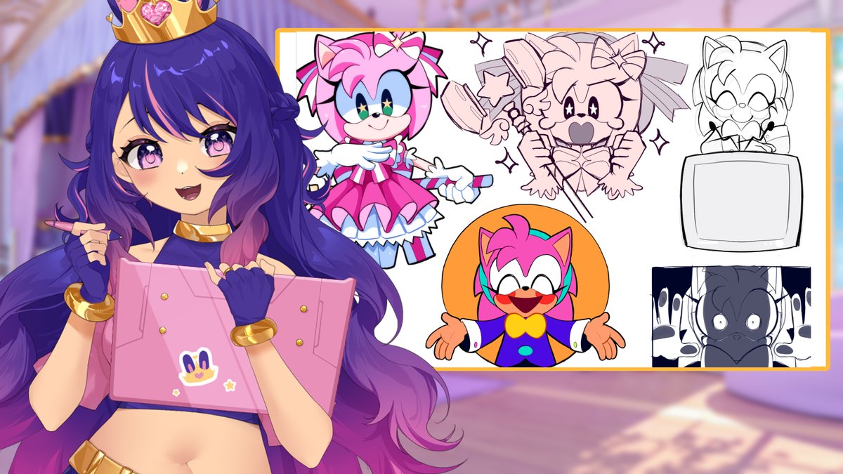 🔴LIVE NOW
WORKING ON MORE OF THESE MIKU AMYS !!😋
MIGHT DRAW SOME MORE MIGHT COLOR ANOTHER- COME HANG CHILL STREAM TONIGHT (OR NOT IT NEVER REALLY IS-) 😝
➡️https://t.co/0GTerrXXX8 ✨
--
#sonicthehedgehog #vtuber
