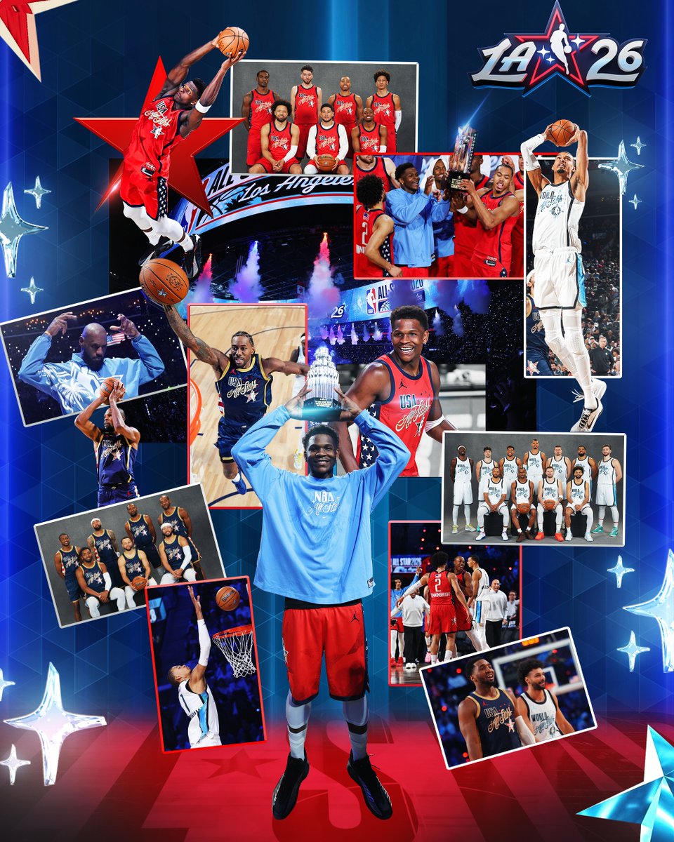 The first-ever USA vs. WORLD NBA All-Star Game showcased the league's best going at it, with USA STARS crowned Champions and Anthony Edwards named @Kia All-Star MVP! 🌟