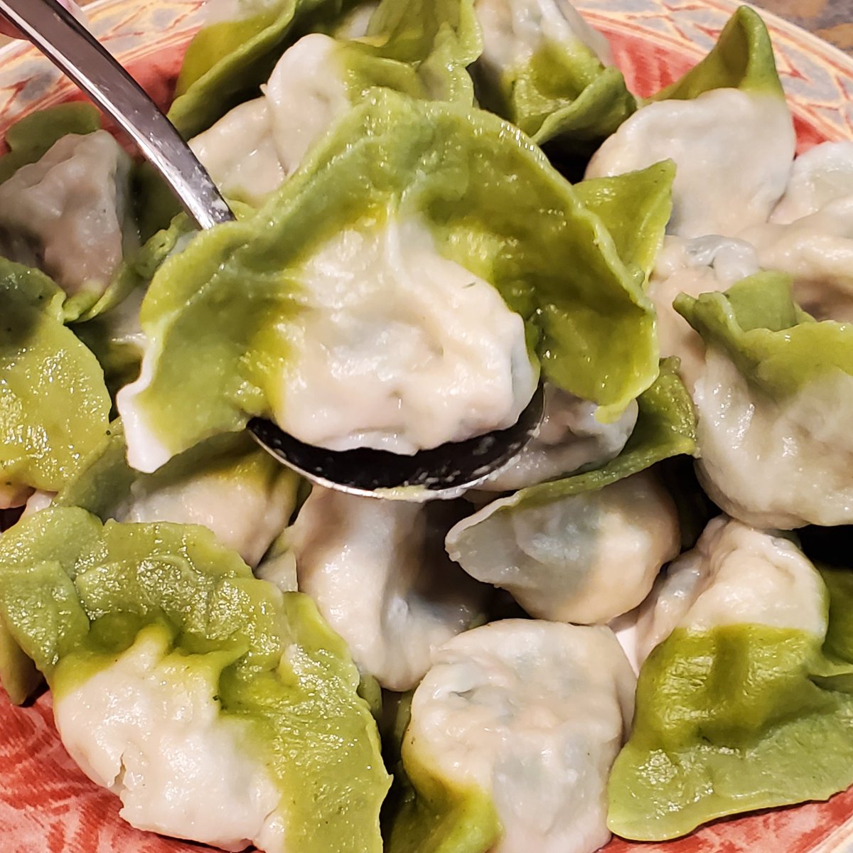 Cabbage shaped homemade dumplings