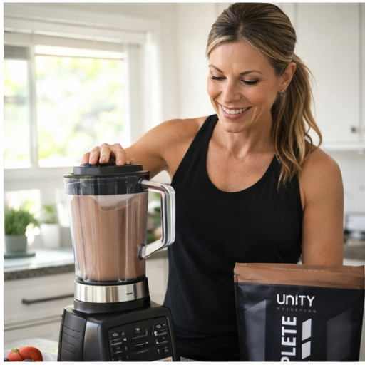 Recovery that tastes like chocolate pancakes. Unity Complete Recovery helps repair, refuel, and reduce soreness faster. Start recovering smarter today.

#UnityNutrition #CompleteRecovery #RecoveryRecipe #ProteinBreakfast #FitWomen #StrongAtAnyAge #WomensWellness #FuelYourBody