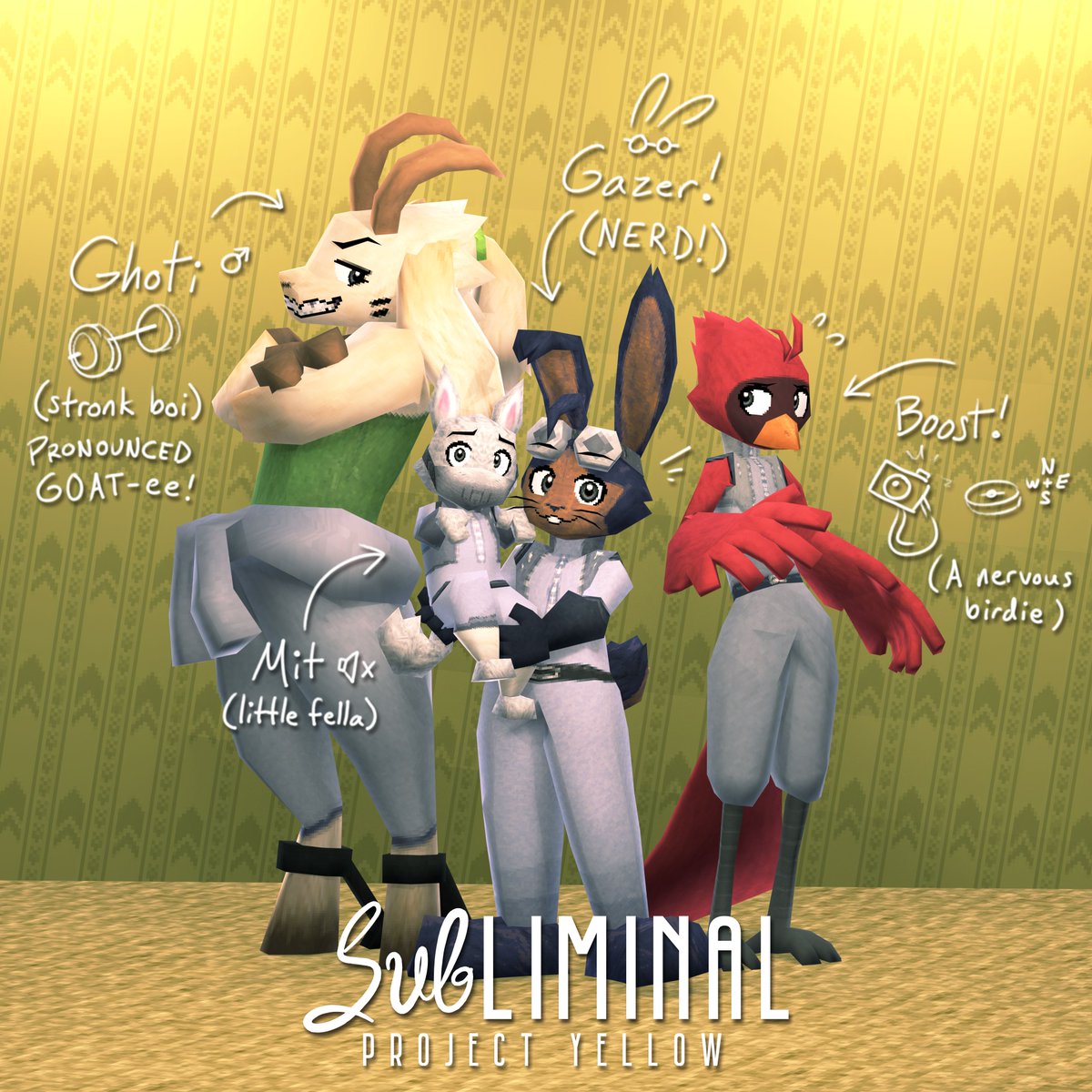 Group picture!

#SubliminalProjectYellow #backrooms #indieanimation