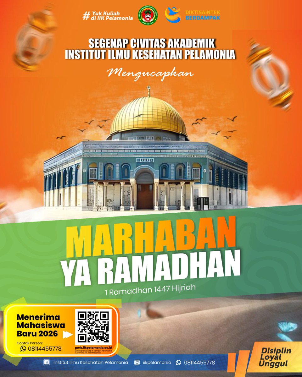 Civitas Akademika IIK Pelamonia mengucapkan “Marhaban Yaa Ramadhan 1447 Hijriah 2026 Masehi

#puasa #ramadhan #1447h #iikpelamonia