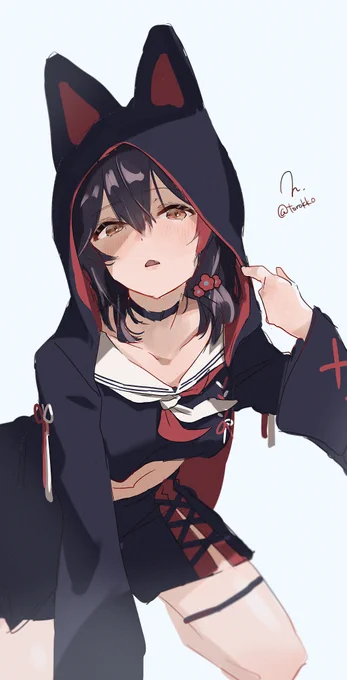 【だいたい毎日イラスト】102日目 ワンドロ ミオしゃ Daily Illustration, Day 102 – Ookami Mio
