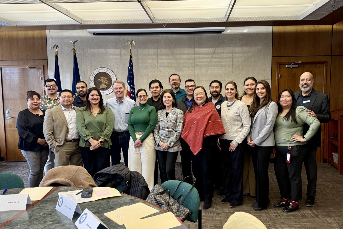 MakiTeramotoS's tweet photo. First 2026 meeting of the Mayor (@IndyMayorJoe of Indianapolis) Latino Advisory Council #MLAC.
The conversation on the events and assistance to the community was enriched by new members.
¡Bienvenid@s!
(Gracias Ruth por ponerle acento a Cónsul!) https://t.co/7XO0CKqI68