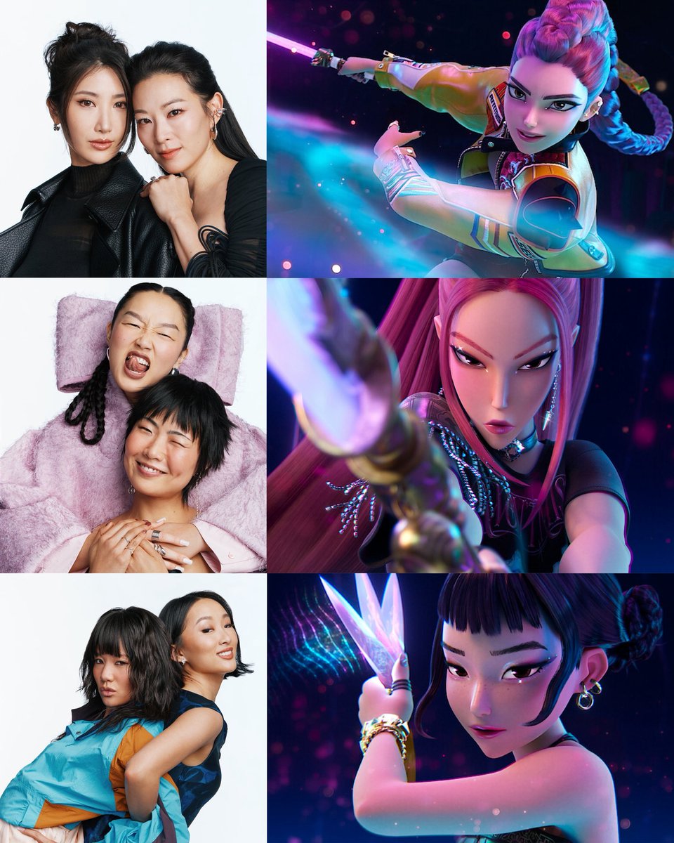 The 6 voices behind HUNTR/X from ‘KPop Demon Hunters’ stuns for Variety:

• Arden Cho &amp; EJAE — Rumi
• May Hong &amp; Audrey Nuna — Mira
• Ji-young Yoo &amp; Rei Ami — Zoey