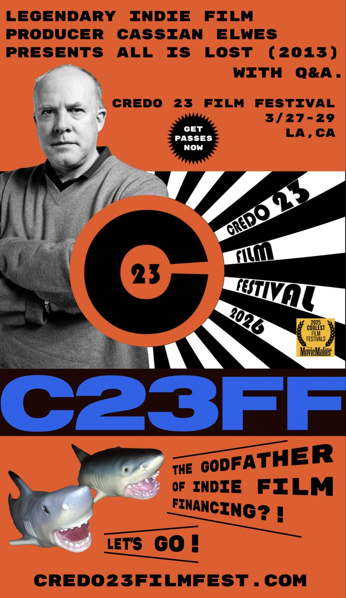 _CREDO23_'s tweet photo. Hold the phone! 
Legendary indie film producer Cassian Elwes will be presenting his film ALL IS LOST (2013), starring Robert Redford, at the CREDO 23 Film Festival. Q&amp;A to follow about the path to getting films made. Join us! 3/27-29 LA, CA. Passes here: https://t.co/eZVRvs0SEW https://t.co/MyDQ9NRMFA