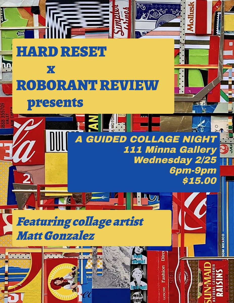 Tired of letting GenAI have all the fun? Inviting all techies, founders, engineers, and builders to enjoy this guided workshop + happy hour event. We'll explore the capacity for *human* imagination &amp; question the role of AI in both art and industry!

TIX: luma.com/jdwc707q