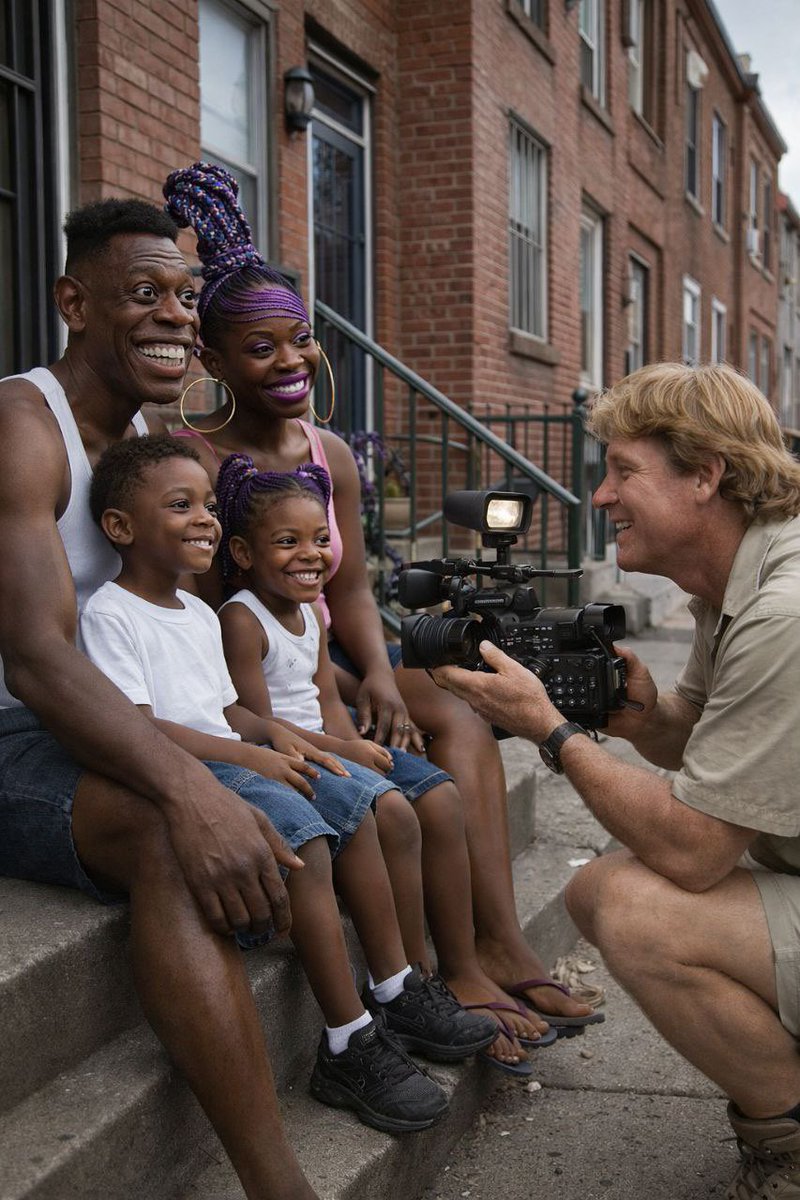 Oi crikey! It's a troop of North American Pavement Apes.