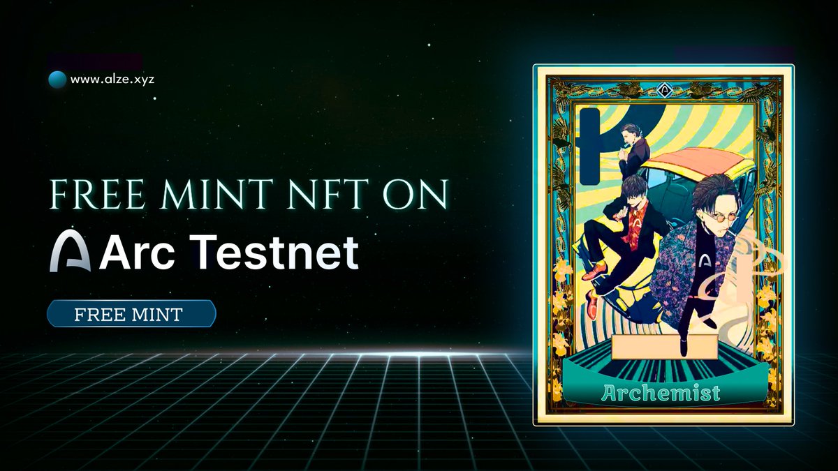 Free Mint NFT On Arc Testnet! 

🏷️Archemist: alze.xyz/Archemist

Explore the Arc Testnet✨

850 $ALZE Claim🌸: claim.alze.xyz