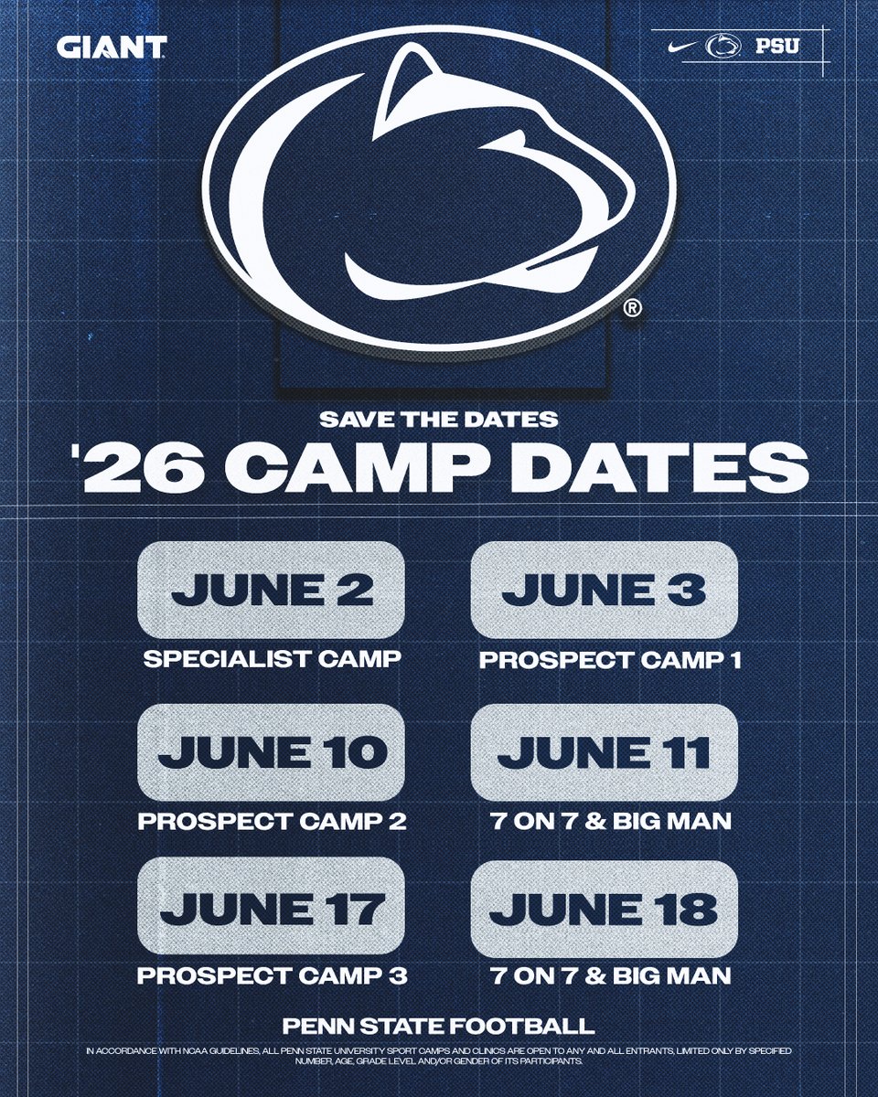 Mark you calendars ⛺️

Our 2026 camp dates are set.

#WeAre | <a href="/GiantFoodStores/">GIANT</a>
