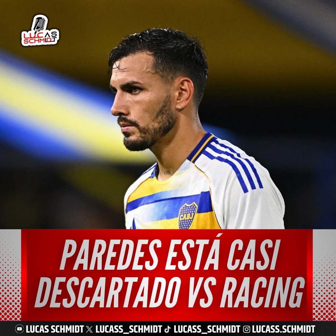 Leandro Paredes NO JUGARÍA frente a Racing por el momento.

👉 Le recomendaron frenar, mínimo, un partido o dos para recuperarse de la lesión que tiene en el tobillo derecho.

¿Quién lo reemplazará?

-
#bocajrs #bocajuniors