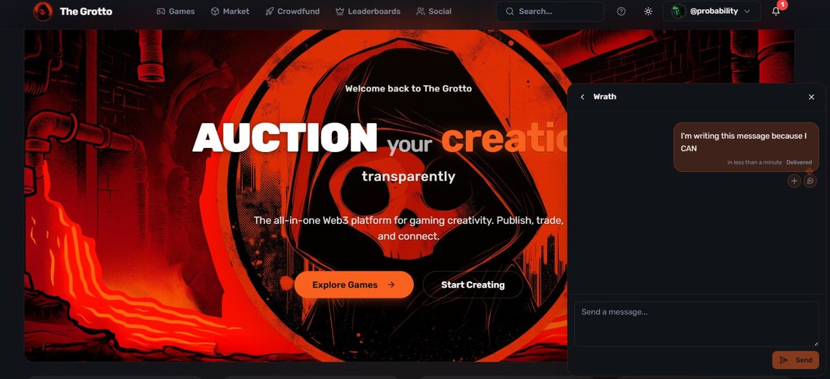 Another platform that I can annoy <a href="/Wrathtank_avax/">Wrath</a>  Thanks <a href="/TheGrottoL1/">The Grotto</a>