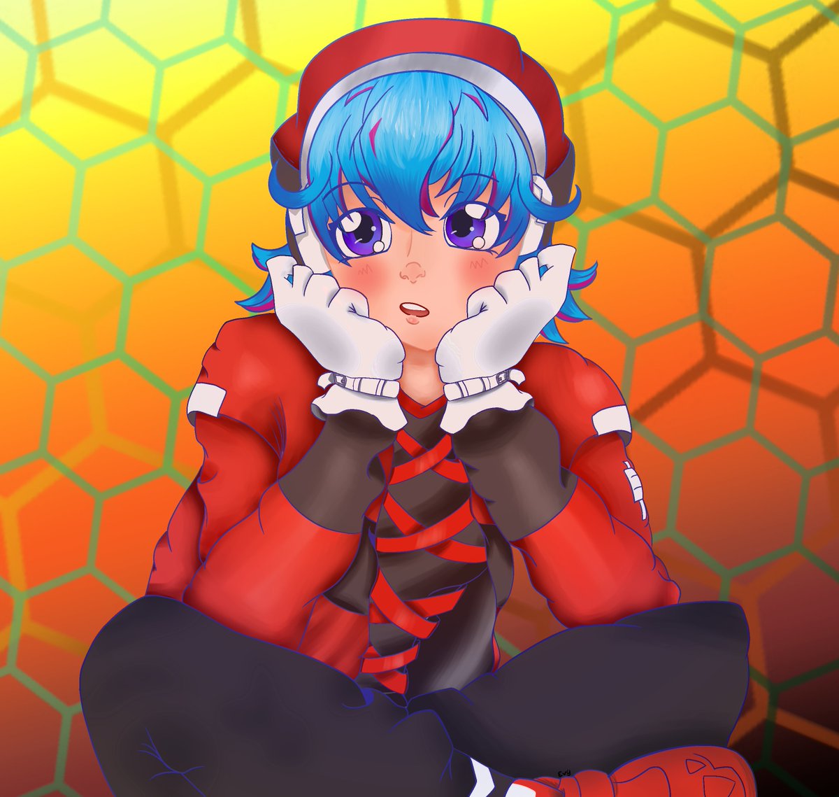Please, this is my first time drawing a character from #hackZERO #dothack and I really did my best with the shading. If one of my #fanarts could be seen by many, would it be this one? 🥺💙
