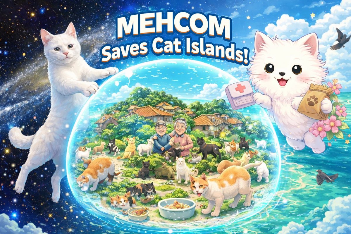 shiro_jp_cat's tweet image. 今日は近々ローンチ予定の同じ猫ミーム仲間の@MEHCOMBAT （ $MEHCOM ）の紹介をします🐈

$MEHCOM は愛媛の青島や香川の佐柳島などのいわゆる猫島の環境問題を救う為の素晴らしい理念を持っています！

猫好きの人なら猫島の写真や動画見た事ありますよね？