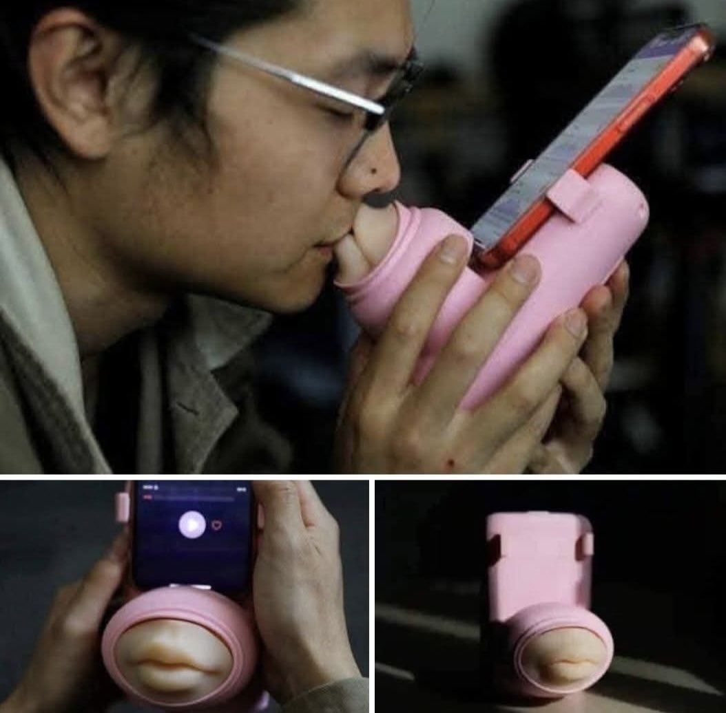 Never feel alone again. 👀😂

People in long-distance relationships can now share and enjoy kisses as if they were together in the same room.  
Thanks to a device and software called MUA.  
AI is here! 😩