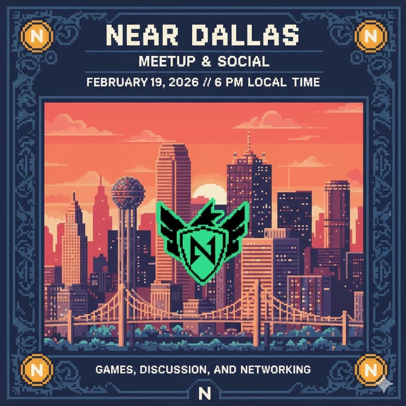 Dallas 🇺🇸 See you tomorrow in Lewisville!

The Legion gathers in Dallas for a solid vibe with builders, devs and DeFi enthusiasts.

✦ Join your local crew to di core projects behind NEAR Protocol, including NEAR AI and Intents &amp; exclusive Legion gear raffles + pizza and drinks