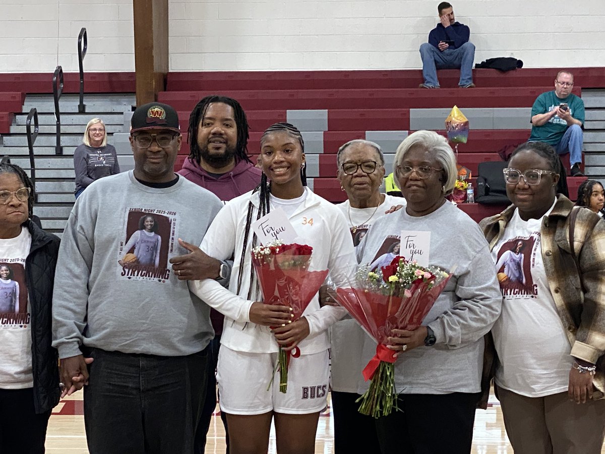 CaravelAcademy's tweet photo. We celebrated senior Brycelyn Stryckning on 2.16.26!  Brycelyn received a golden basketball commemorating her 500 rebounds achieved throughout her high school career.  We loved having so many family and friends join us for this special evening.  

Congrats Brycelyn! https://t.co/TaQmHrObMn