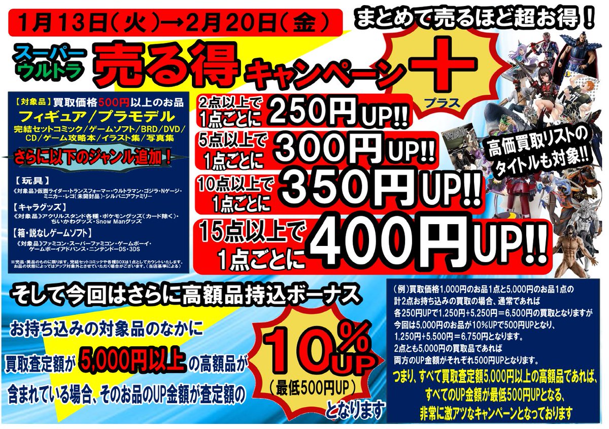 ✨✨地域No.1✨✨ 🔥スーパーウルトラ売る得キャンペーンプラス