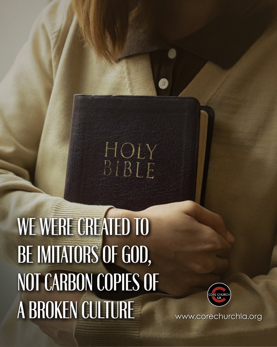 We live in a world obsessed with "authenticity," yet we are constantly pressured to copy the lusts, and the lifestyles of the culture around us. But you weren't called to be a cheap carbon copy of the world.

Are you looking more like the culture or more like the Christ?