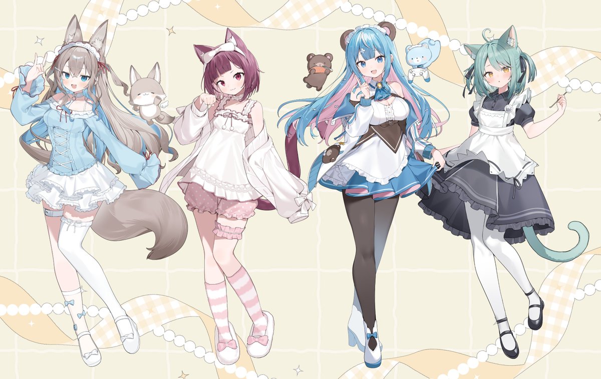 「【お仕事募集】 2026年5月中旬～6月末納品のお仕事を募集しています! 立ち絵」|いぬやよ🐾お仕事募集中のイラスト