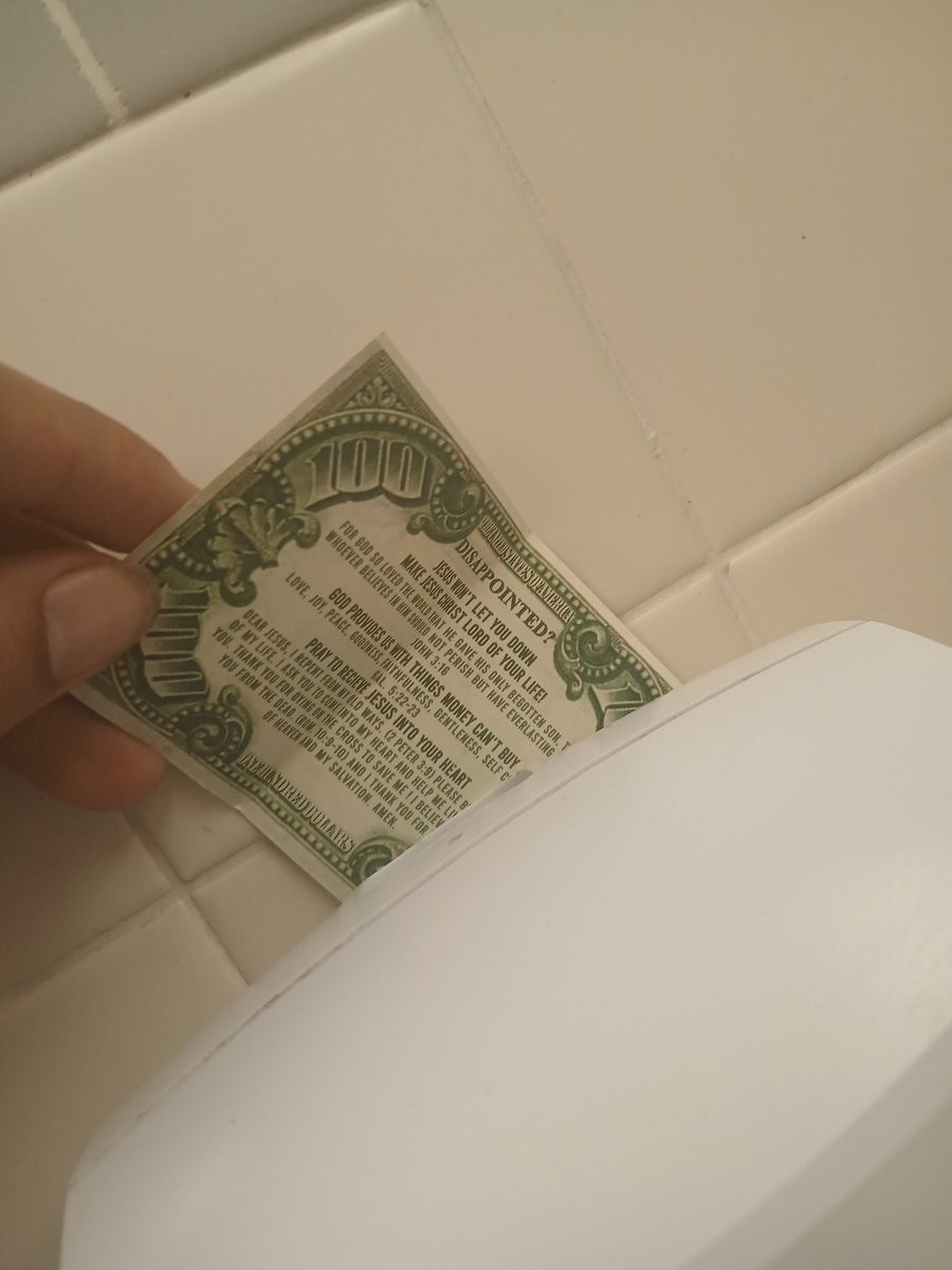 I cannot imagine actually taking the time to put this in a restroom