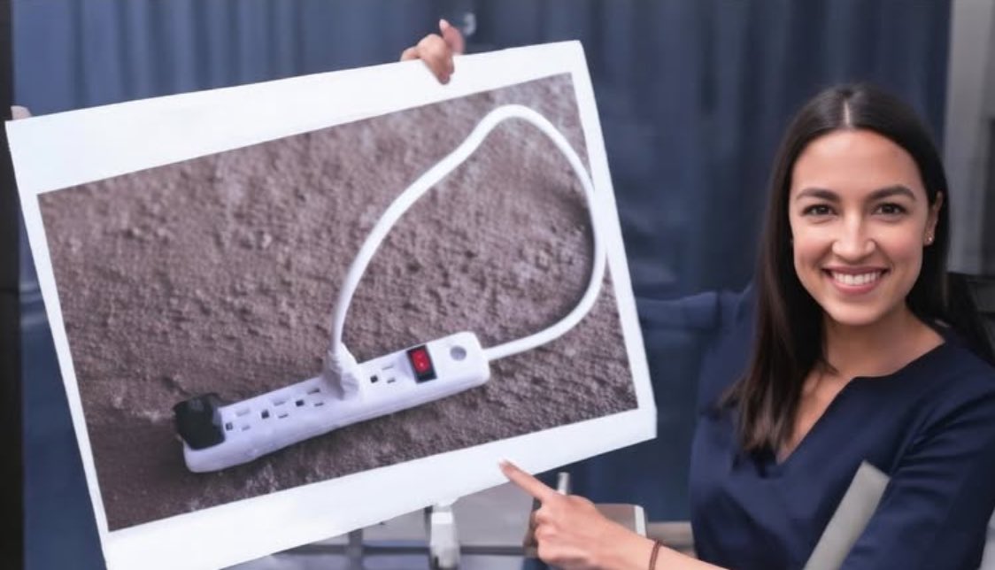 iAnonPatriot's tweet photo. BREAKING 🅱️

AOC has unveiled her new plan for free energy. 

👀 https://t.co/uP5GYpWtld