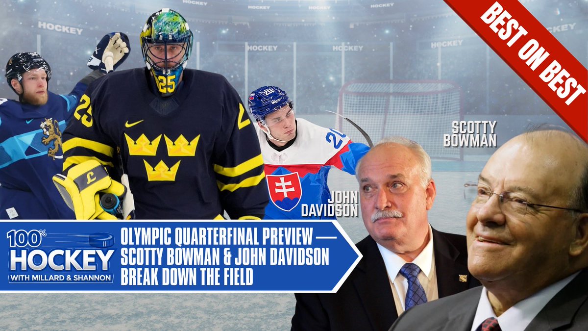 JShannonhl's tweet photo. 100% Hockey
#BestOn Best
Looking to Wednesday’s Quarterfinals in Milan with Scotty Bowman and John Davidson.
Full Podcast at https://t.co/4nHOrjgWpB
And on YouTube https://t.co/Nez9a7ae7U