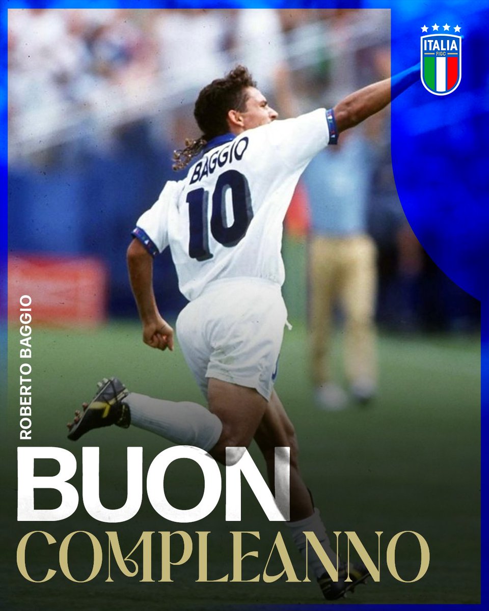Buon compleanno Roberto 💙✨🎂

#Baggio 
#Nazionale 🇮🇹 #Azzurri #VivoAzzurro