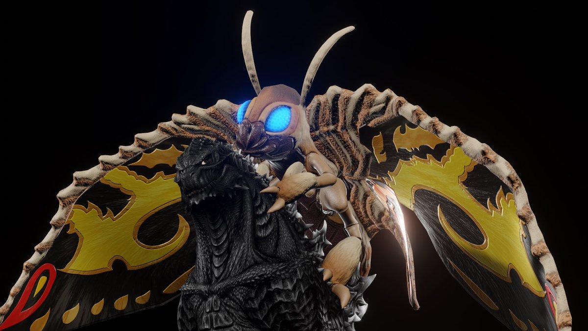 mothra model made by <a href="/IttravVFX/">Ittrav (COMMS OPEN)</a> mothr abonds of blood model! #mothra #godzilla #kaiju #monster