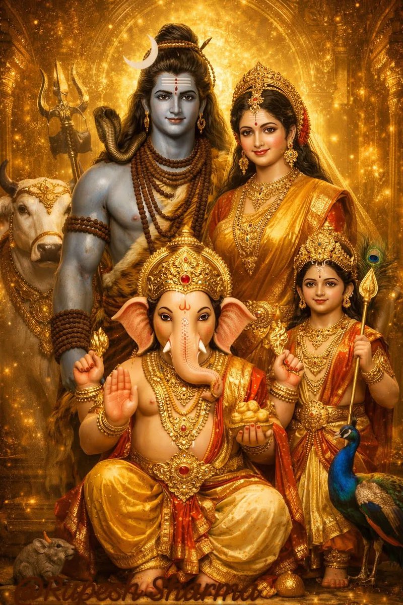 🙏सुप्रभात 🙏                 🚩 हर हर महादेव🚩
श्री गणेशाय नमो नमः 🌹 🌹 
. शिव परिवार