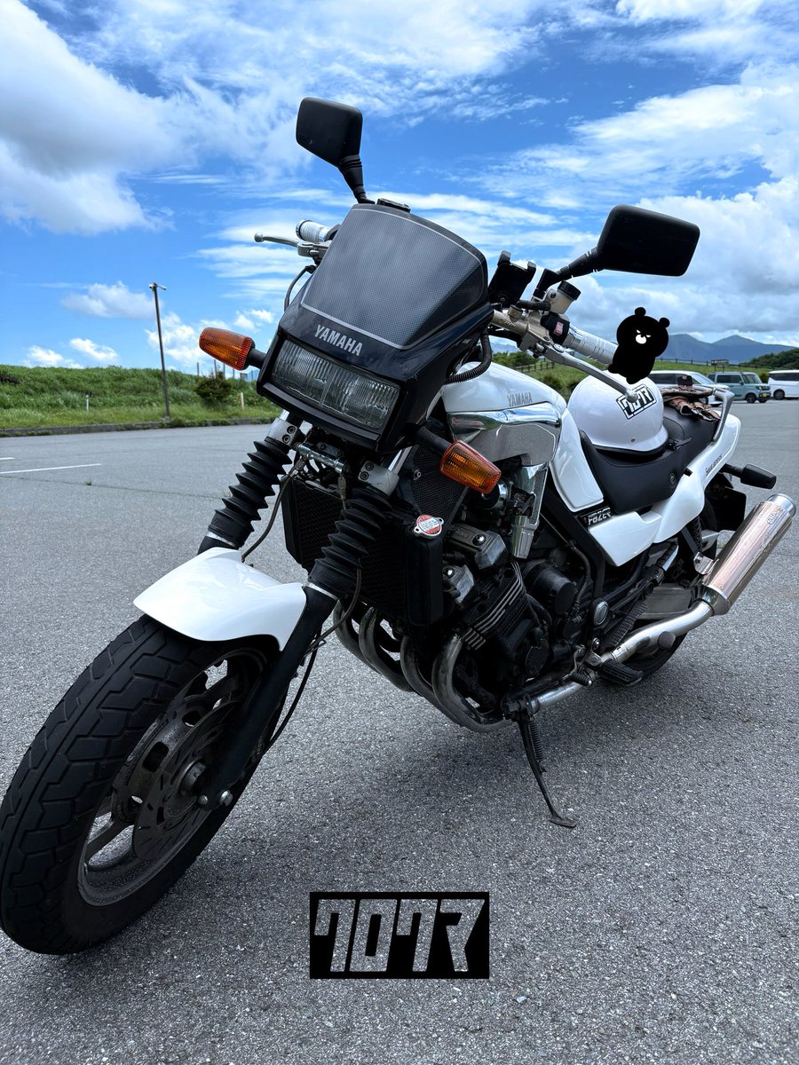 夏の思ひ出…w #FZX750 #fazer #邪道Style #おでかけクロクマ #Qi_microN