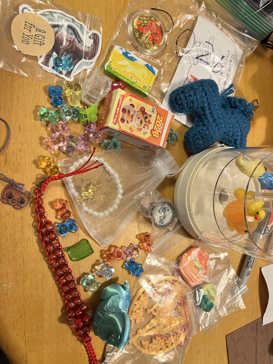 #monkeyshines2026

We were very lucky the past few days and we also put out a bunch of bracelets and mini horse figures lol I apologize to whomever it was who placed all the bears- my 3 yr old went bananas lol 

Thank you hiders!